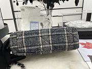 	 Kitlife Chanel 19 Flap Bag Wool Tweed, Calfskin & Gold-Tone Dark Blue&Beige  - 26cm - 4