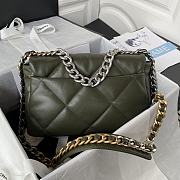 Kitlife Chanel 19 Large Lambskin, Gold-Tone, Silver-Tone & Ruthenium-Finish Metal Khaki - 30cm - 5