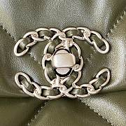 Kitlife Chanel 19 Large Lambskin, Gold-Tone, Silver-Tone & Ruthenium-Finish Metal Khaki - 30cm - 2