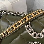 	 Kitlife Chanel 19 Medium Lambskin, Gold-Tone, Silver-Tone & Ruthenium-Finish Metal Khaki - 26cm - 3