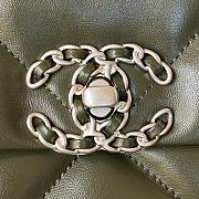 	 Kitlife Chanel 19 Medium Lambskin, Gold-Tone, Silver-Tone & Ruthenium-Finish Metal Khaki - 26cm - 2