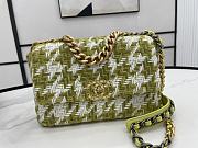 Kitlife Chanel 19 Large Tweed Green & Ecru - 26cm - 1