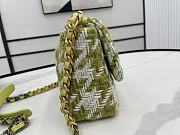 Kitlife Chanel 19 Large Tweed Green & Ecru - 26cm - 6