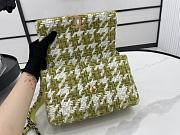 Kitlife Chanel 19 Large Tweed Green & Ecru - 26cm - 3