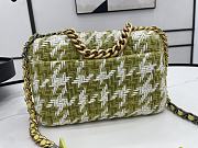 Kitlife Chanel 19 Large Tweed Green & Ecru - 26cm - 2