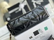	 Kitlife Chanel 19 Medium Flap Bag Black Shiny Crumpled Calfskin, Gold Tone - 26cm - 5