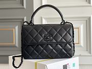 Kitlife Chanel Trendy CC Plaid Black Bag With Black Hardware - 25cmX15cmX17cm - 1