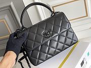 Kitlife Chanel Trendy CC Plaid Black Bag With Black Hardware - 25cmX15cmX17cm - 3