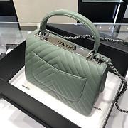 Kitlife Chanel Trendy CC Light Green With Silver Hardware - 17x25x12cm - 2