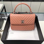 	 Kitlife Chanel Trendy CC Orange With Silver Hardware - 17x25x12cm - 1