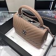 	 Kitlife Chanel Trendy CC Taupe With Silver Hardware - 17x25x12cm - 3