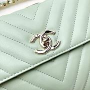 	 Kitlife Chanel Trendy CC Green Mint With Gold Hardware - 17x25x12cm - 4