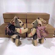 Kitlife Burberry Metallic Cashmere Vintage Check Backpack Thomas Bear Keychain (2 colors) - 1
