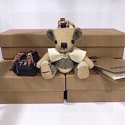 Kitlife Burberry Metallic Cashmere Vintage Check Backpack Thomas Bear Keychain (2 colors) - 3
