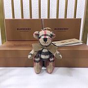 	 Kitlife Burberry Metallic Cashmere Vintage Check Ribbon Thomas Bear Keychain (4 colors) - 3