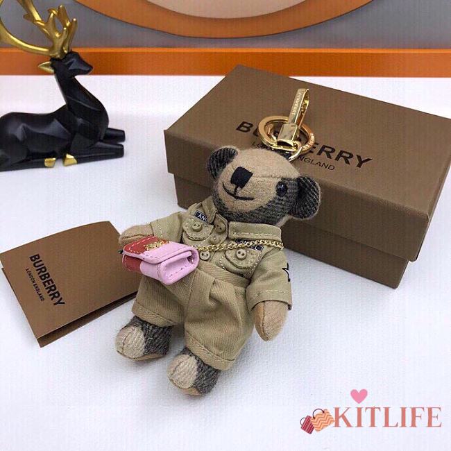 Kitlife Burberry Beige Thomas Bear Keychain - 1