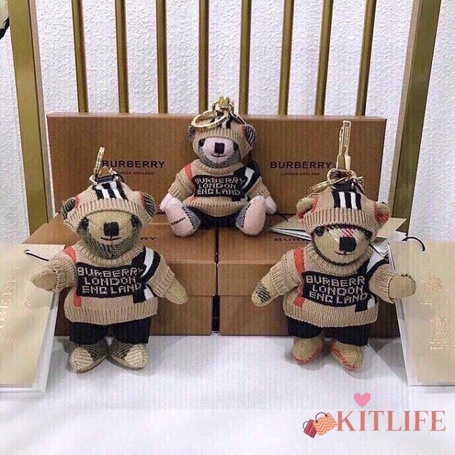 	 Kitlife Burberry Beige Thomas Bear Sweater Keychain (3 colors) - 1