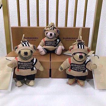 	 Kitlife Burberry Beige Thomas Bear Sweater Keychain (3 colors)