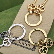 Kitlife Gucci Key and Heart shape keychain (gold and silver) - 3