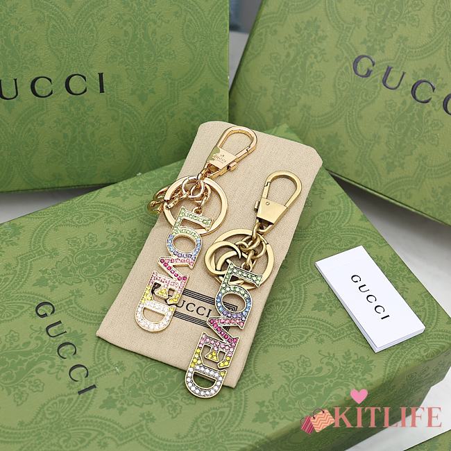 Kitlife Gucci Bag Charm Crystal Multicolor (2 tones) - 1