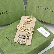 Kitlife Gucci Double G with pearls keychain (White and gold) - 1