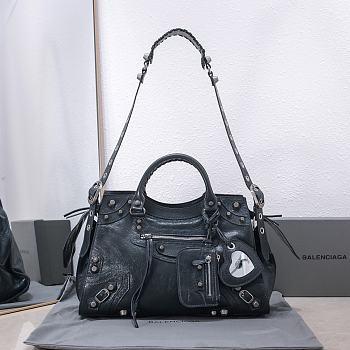 Kitlife Balenciaga Neo Cagole City Bag Black - 38*17*24cm