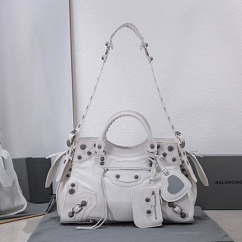 	 Kitlife Balenciaga Neo Cagole City Bag White - 38*17*24cm