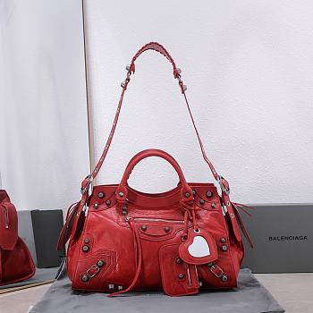 	 Kitlife Balenciaga Neo Cagole City Bag Red - 38*17*24cm