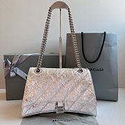 	 Kitlife Balenciaga CRUSH MEDIUM CHAIN BAG QUILTED IN OPTIC (3 colors) - 31x20x12cm - 2