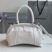 	 Kitlife Balenciaga Editor S leather Crocodile Embossed white bag - 27x15.5x11cm - 5