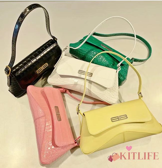 Kitlife Balenciaga XX Flap leather shoulder bag (3 colors) - 27x4.8x15.5cm - 1