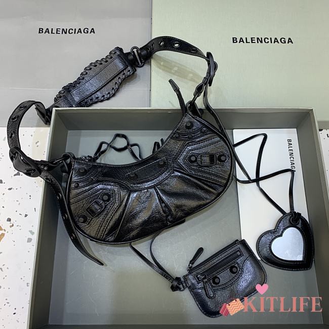 Kitlife Balenciaga Le Cagole XS Shoulder Bag All Black - 26×7×16cm - 1