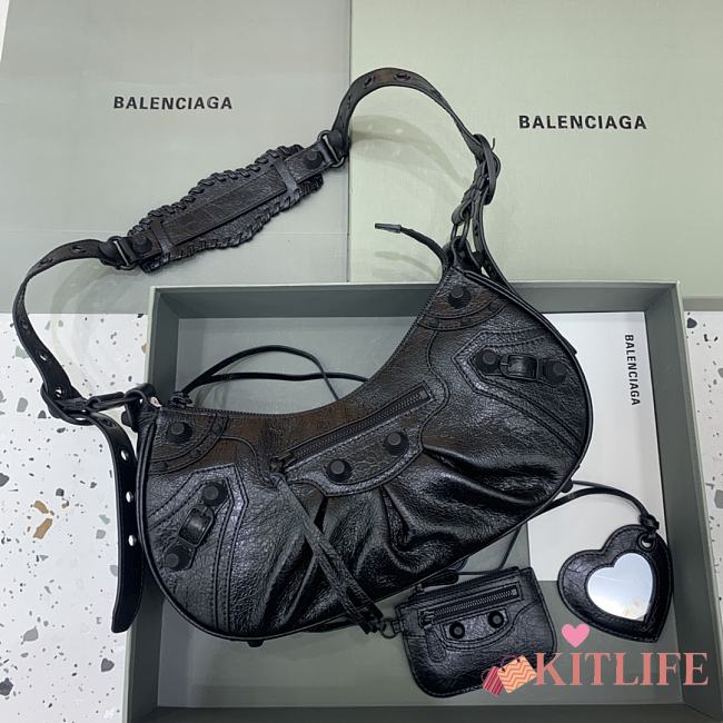 Kitlife Balenciaga Le Cagole Small Shoulder Bag All Black - 33x16x8 cm - 1