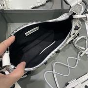 	 Kitlife Balenciaga Le Cagole XS Shoulder White Bag Black Hardware - 26×7×16cm - 6