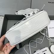 	 Kitlife Balenciaga Le Cagole XS Shoulder White Bag Black Hardware - 26×7×16cm - 2