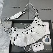 	 Kitlife Balenciaga Le Cagole Small Shoulder White Bag Black Hardware - 33x16x8 cm - 1