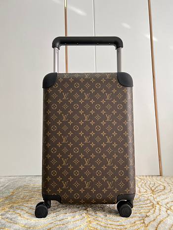 Kitlife Louis Vuitton travel Horizon 55 Monogram Brown coated canvas luggage - 35x23x53 cm