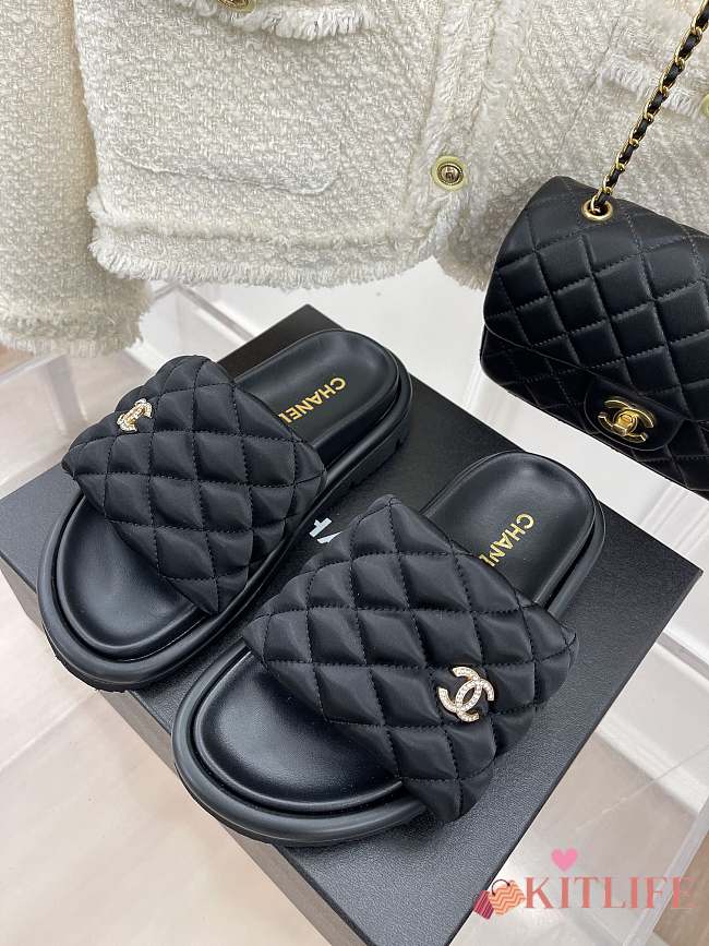 Kitlife Chanel Slides Black 000 - 1
