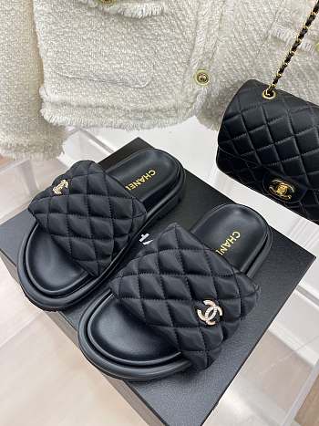 Kitlife Chanel Slides Black 000