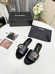 Kitlife Chanel logo CC Slides Black 000 - 2