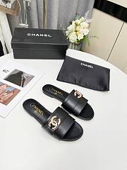 Kitlife Chanel logo CC Slides Black 000 - 3