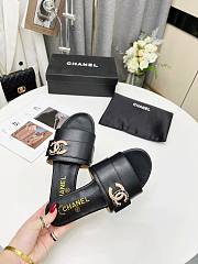 Kitlife Chanel logo CC Slides Black 000 - 6