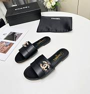 Kitlife Chanel logo CC Slides Black 000 - 1