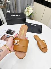 Kitlife Chanel logo CC Slides Beige 000 - 6