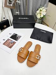 Kitlife Chanel logo CC Slides Beige 000 - 5
