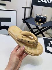 Kitlife Chanel SS 2023 Leather logo Beige - 3