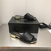Kitlife Chanel Slides Black bottom Gold  - 4