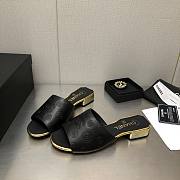 Kitlife Chanel Slides Black bottom Gold  - 5