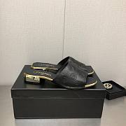 Kitlife Chanel Slides Black bottom Gold  - 6