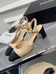Kitlife SLINGBACKS Goatskin & Grosgrain Beige & Black - 2